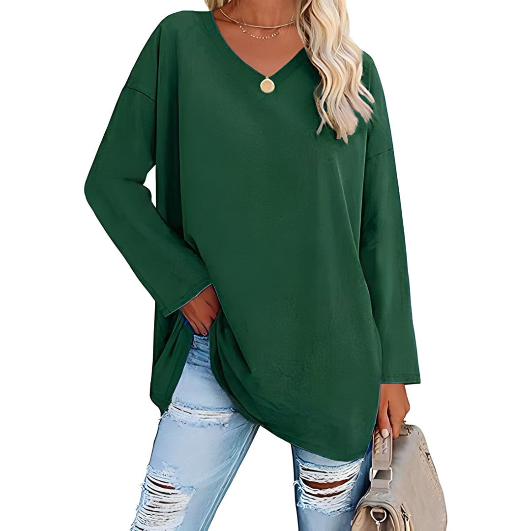 Alicia - Relaxed V-Neck Sweater