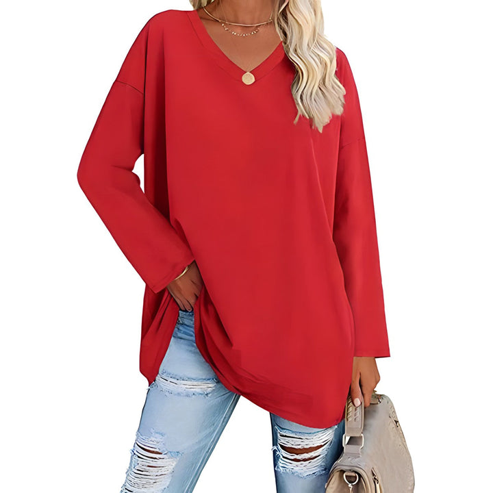 Alicia - Relaxed V-Neck Sweater