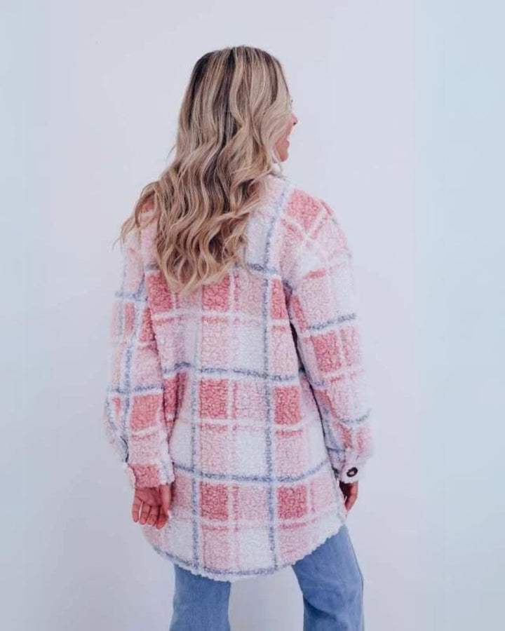 Norma | Fleece Plaid Jacket