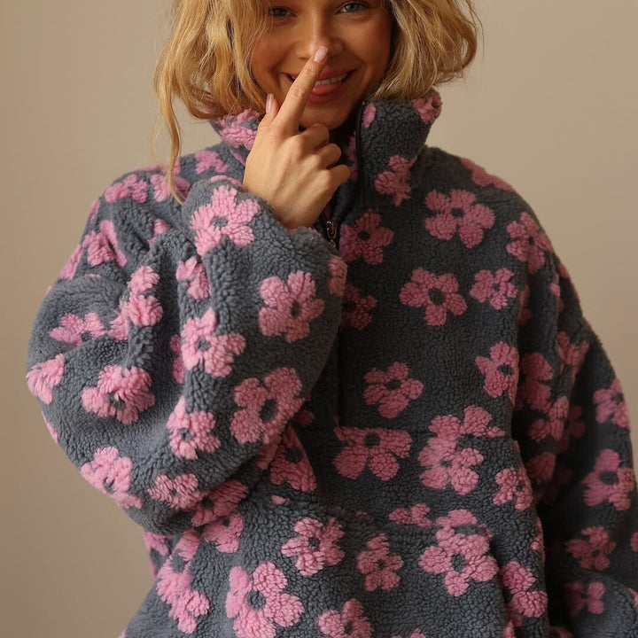 Fleur | Floral Fleece Sweater