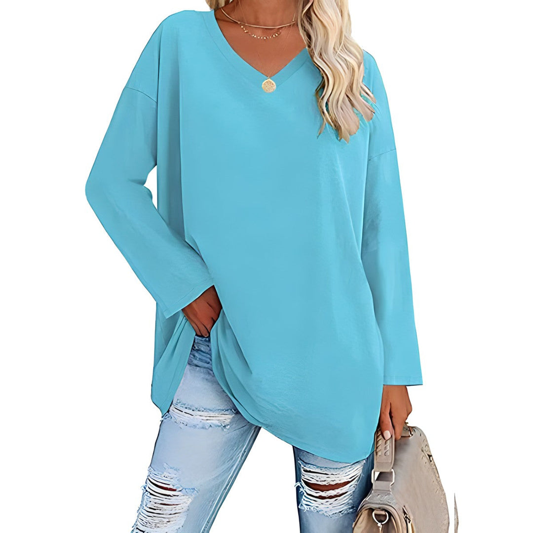 Alicia - Relaxed V-Neck Sweater