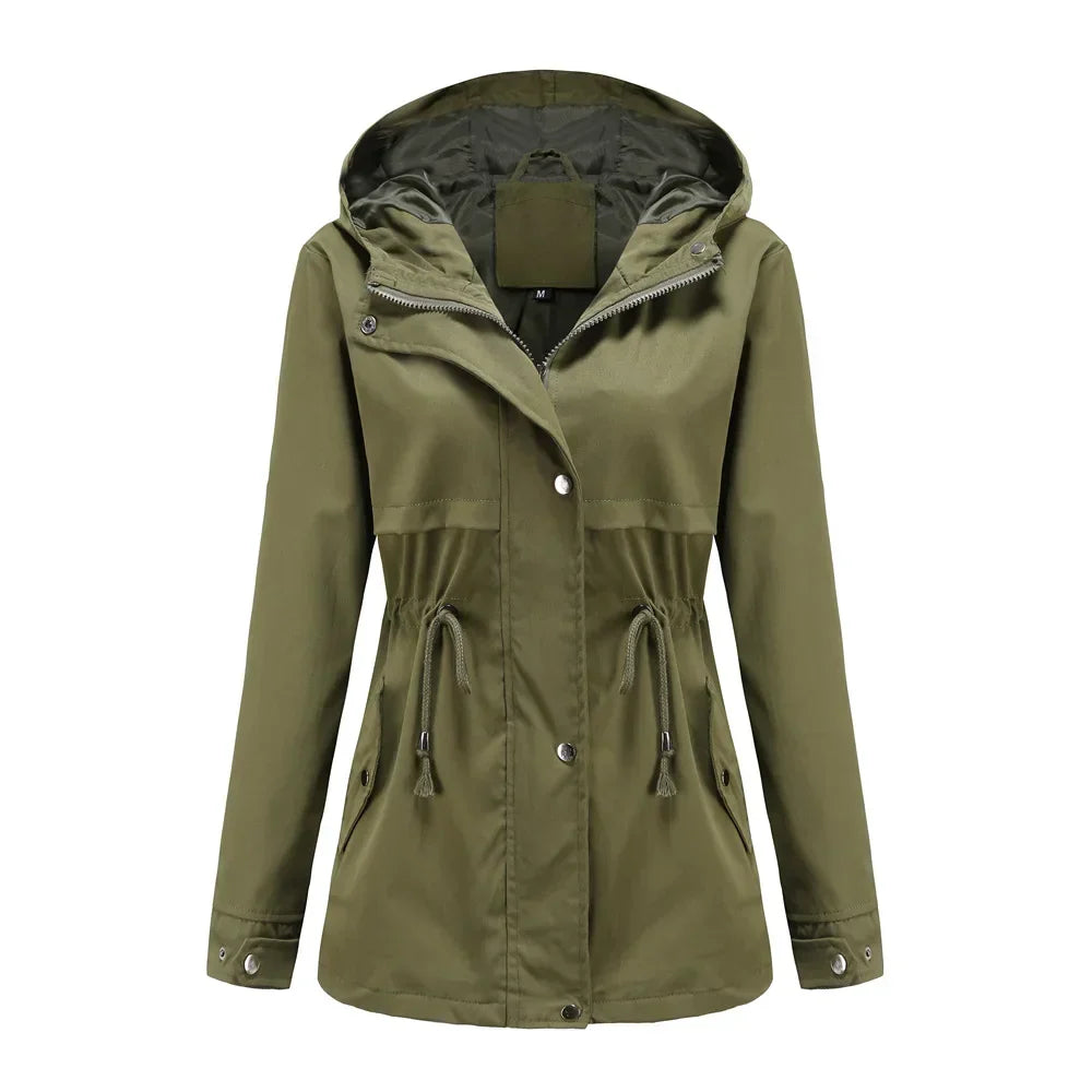 Lydia | Hooded Windbreaker Waterproof Coat