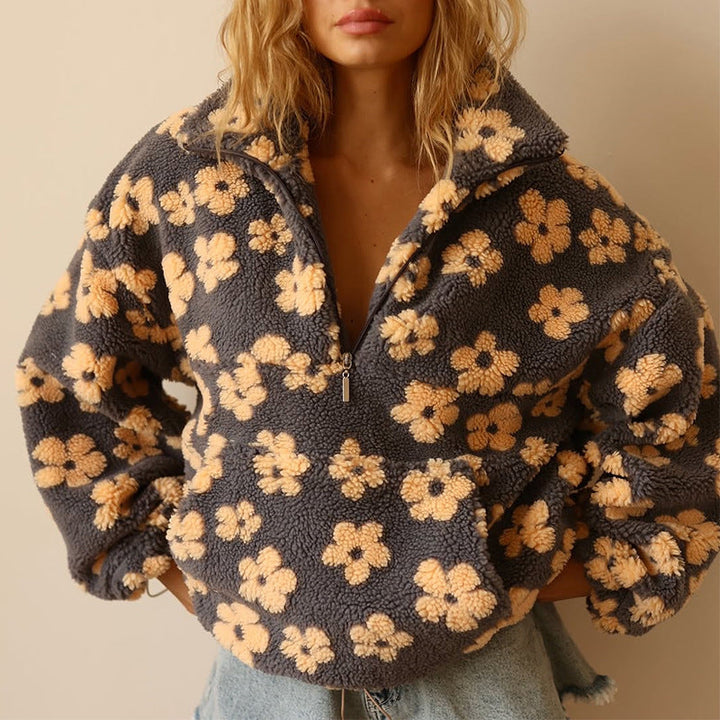 Fleur | Floral Fleece Sweater
