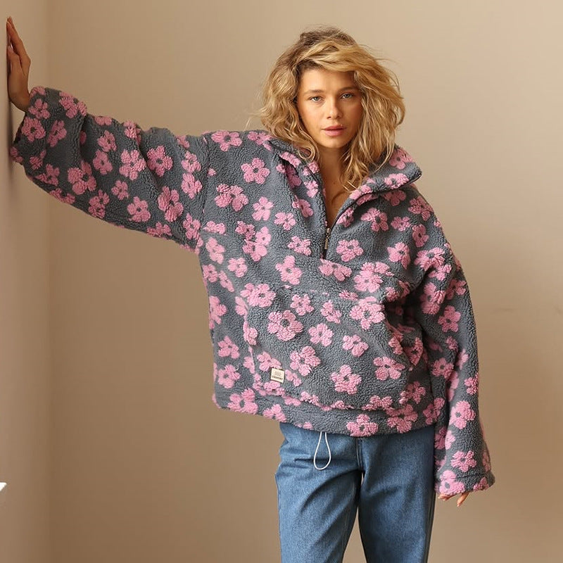 Fleur | Floral Fleece Sweater