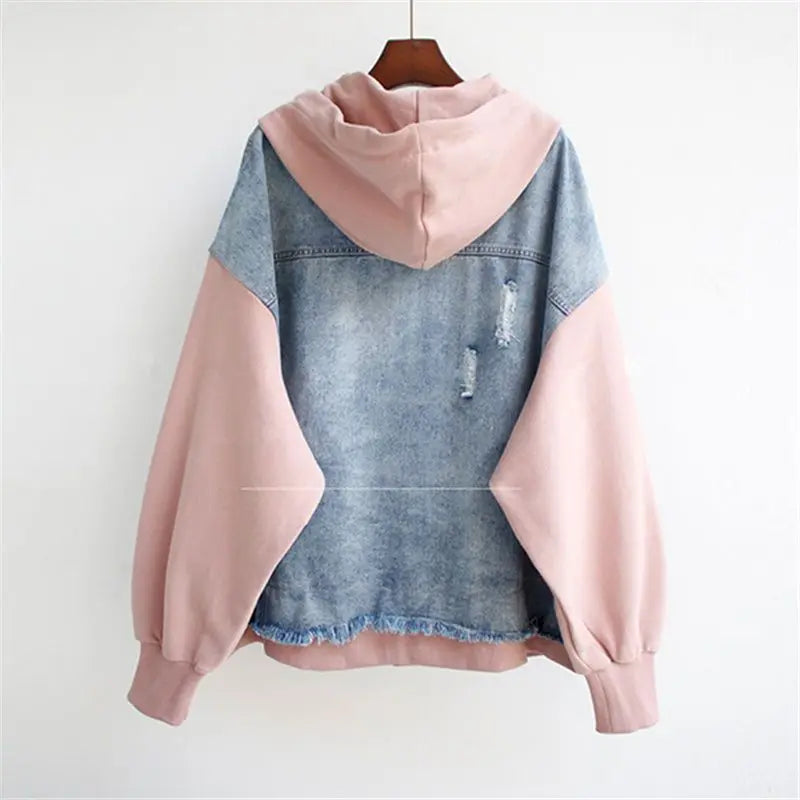 Claretta | Denim Hoodie Jacket