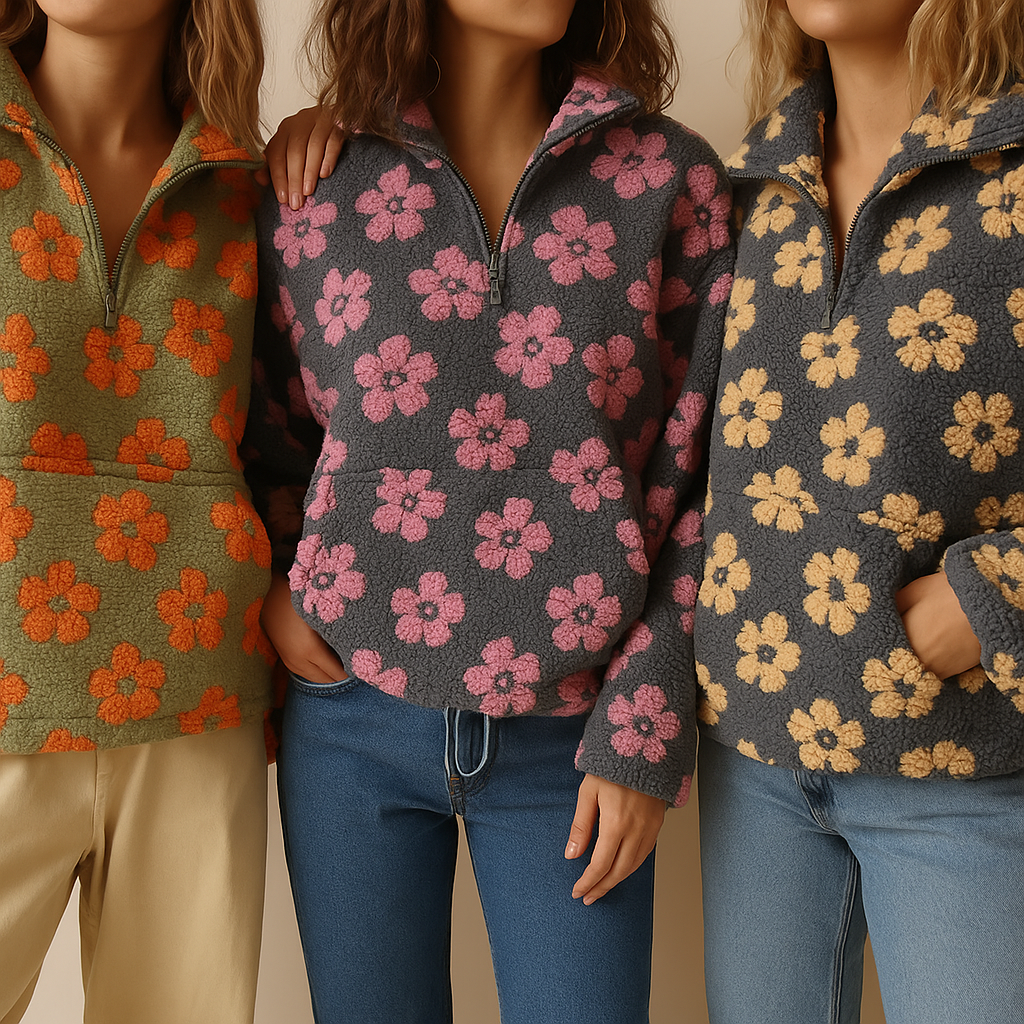 Fleur | Floral Fleece Sweater