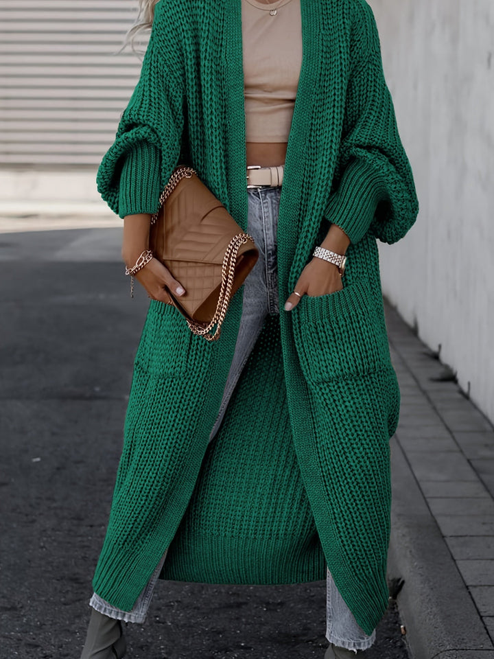 Layla -  Elegant Deep V-Neck Long Sleeve Cardigan